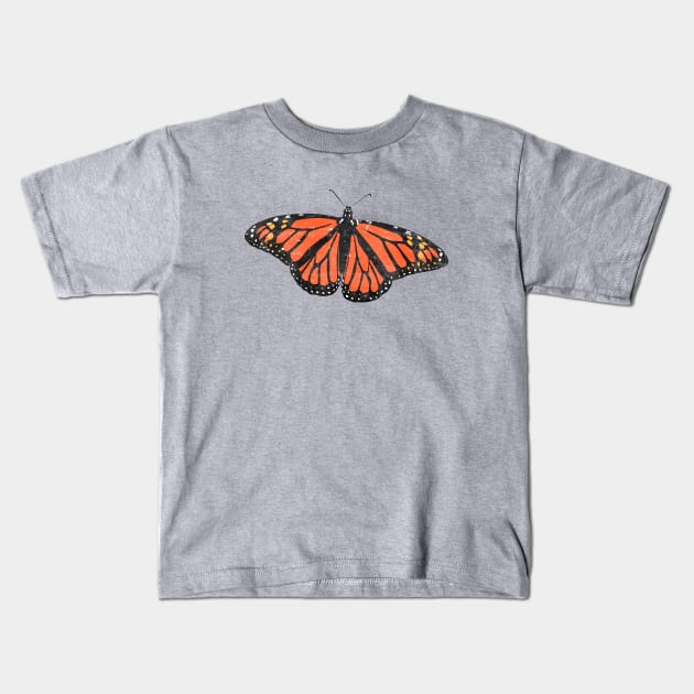 Monarch Butterfly Power Kids T-Shirt by emilywayland